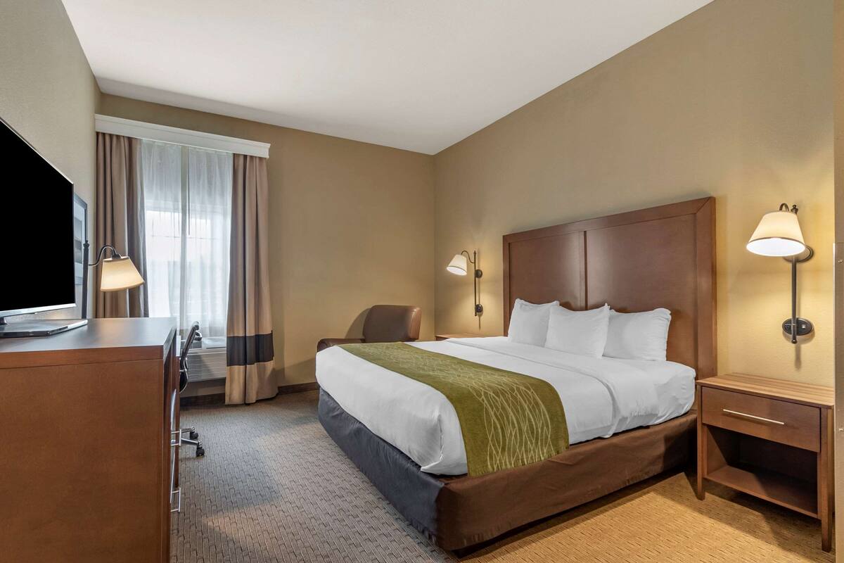Chambre Standard, 1 très grand lit, accessible aux personnes à mobilité réduite, non-fumeur