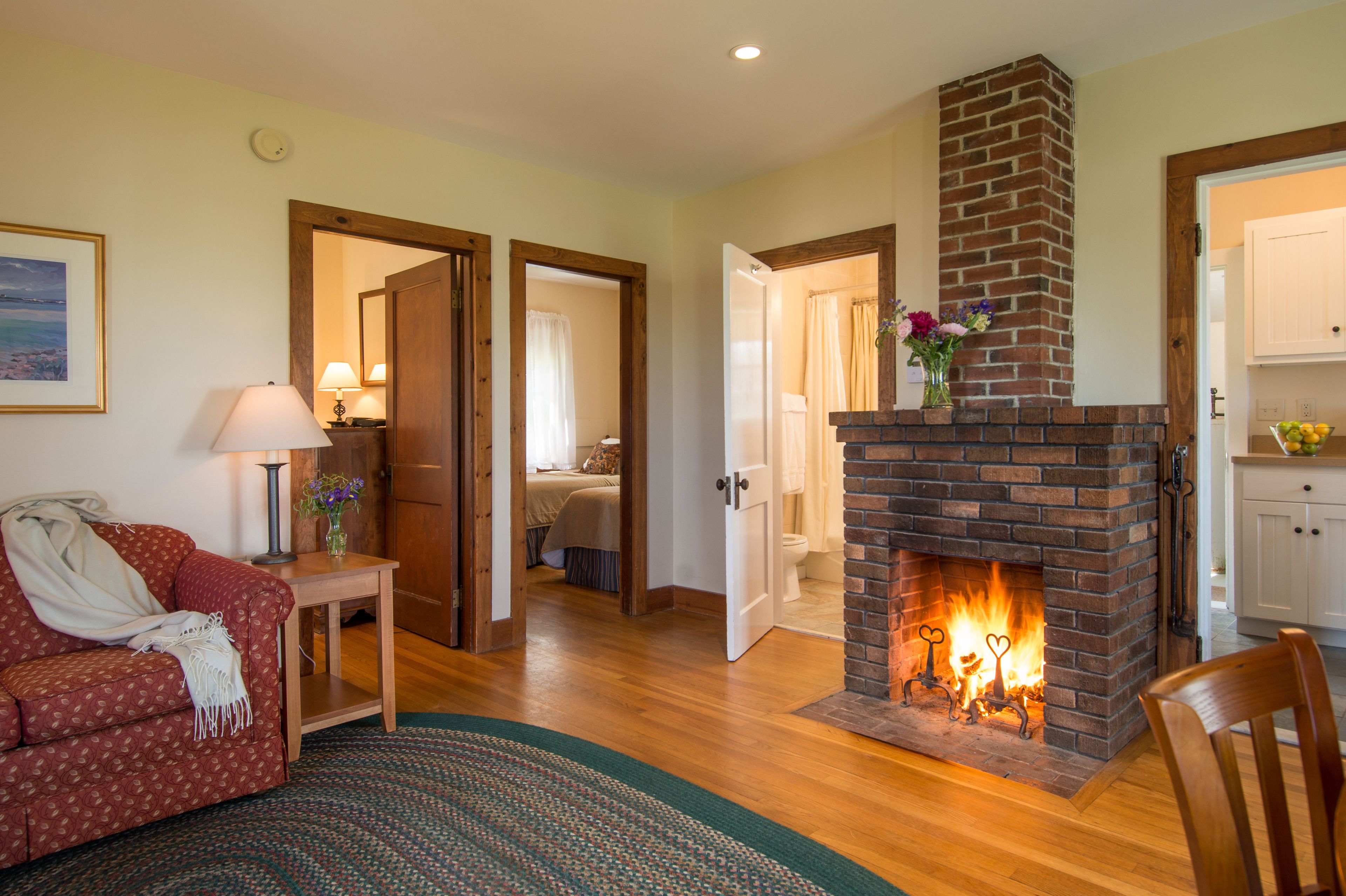 cottage (two bedroom cottage waterfront) | living area | flat-screen tv