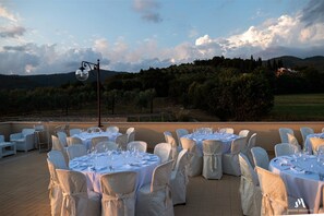 Área externa para casamento