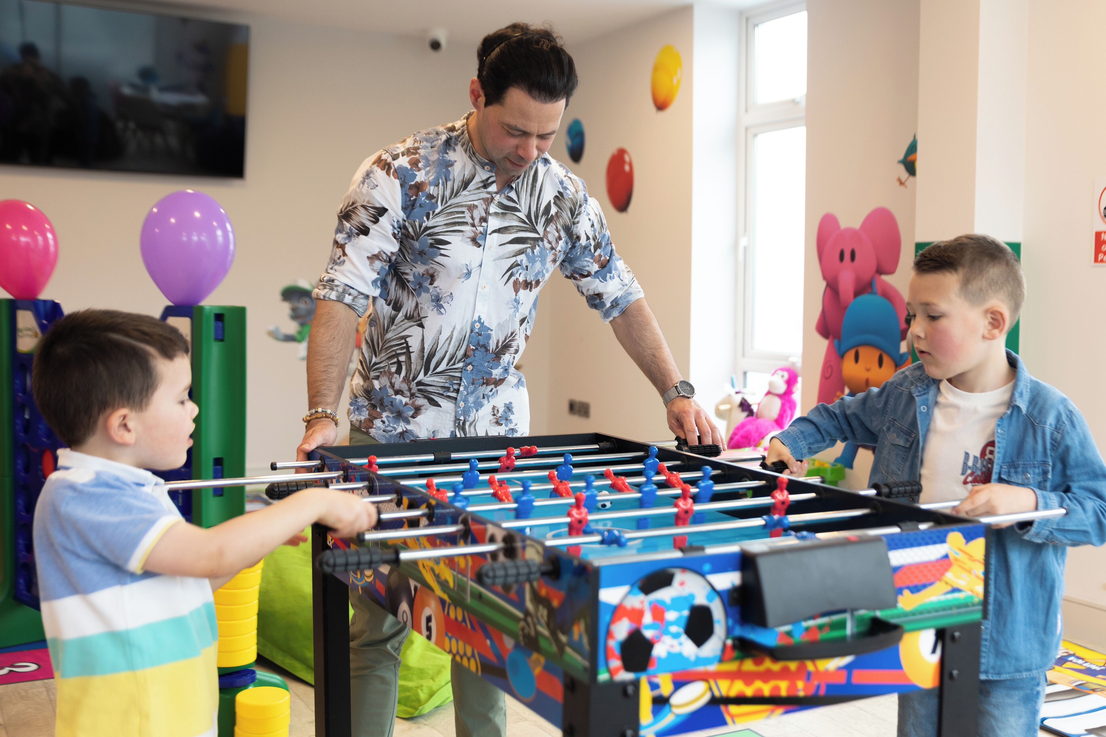 Área de juegos infantiles bajo techo