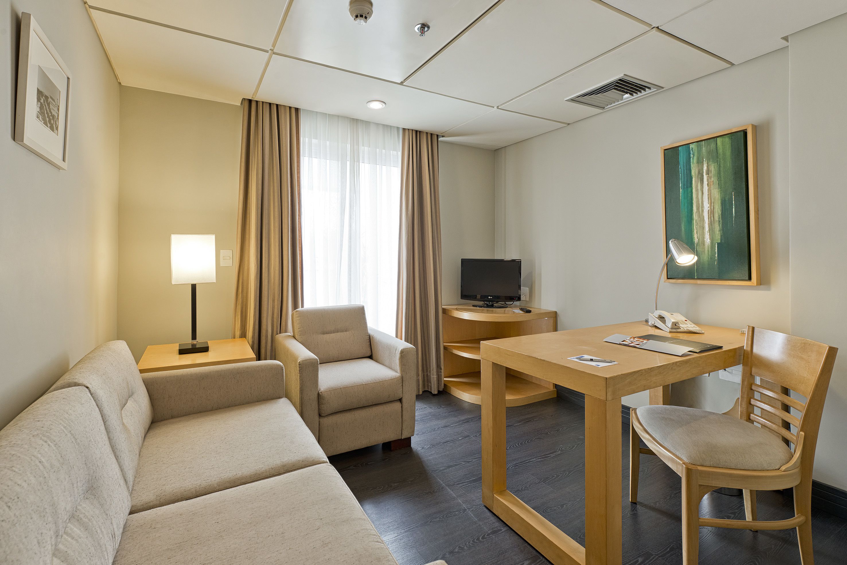 executive suite, 1 bedroom, terrace | living room | 29-inch flat-screen tv with cable channels, tv