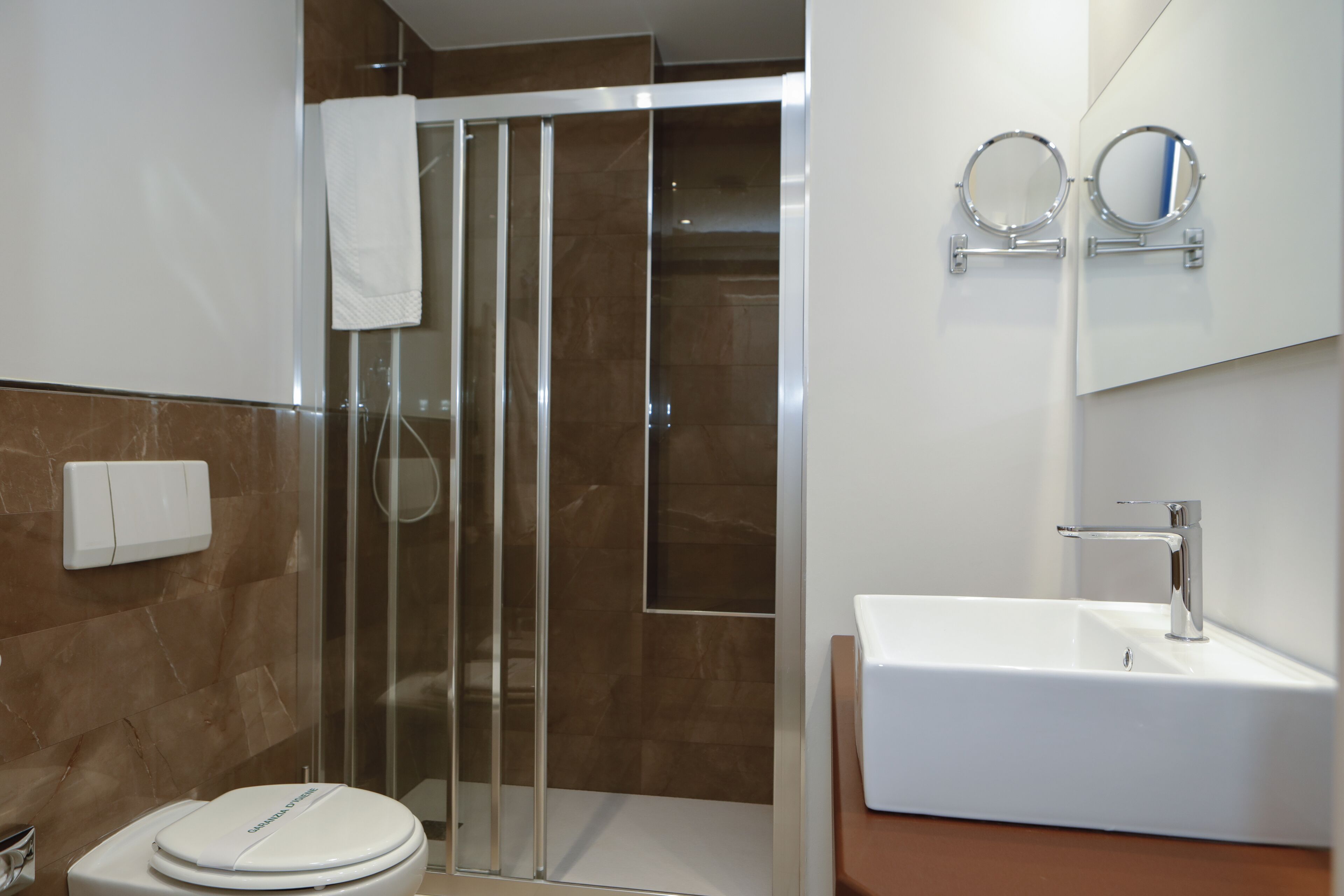 free toiletries, hair dryer, bidet, towels