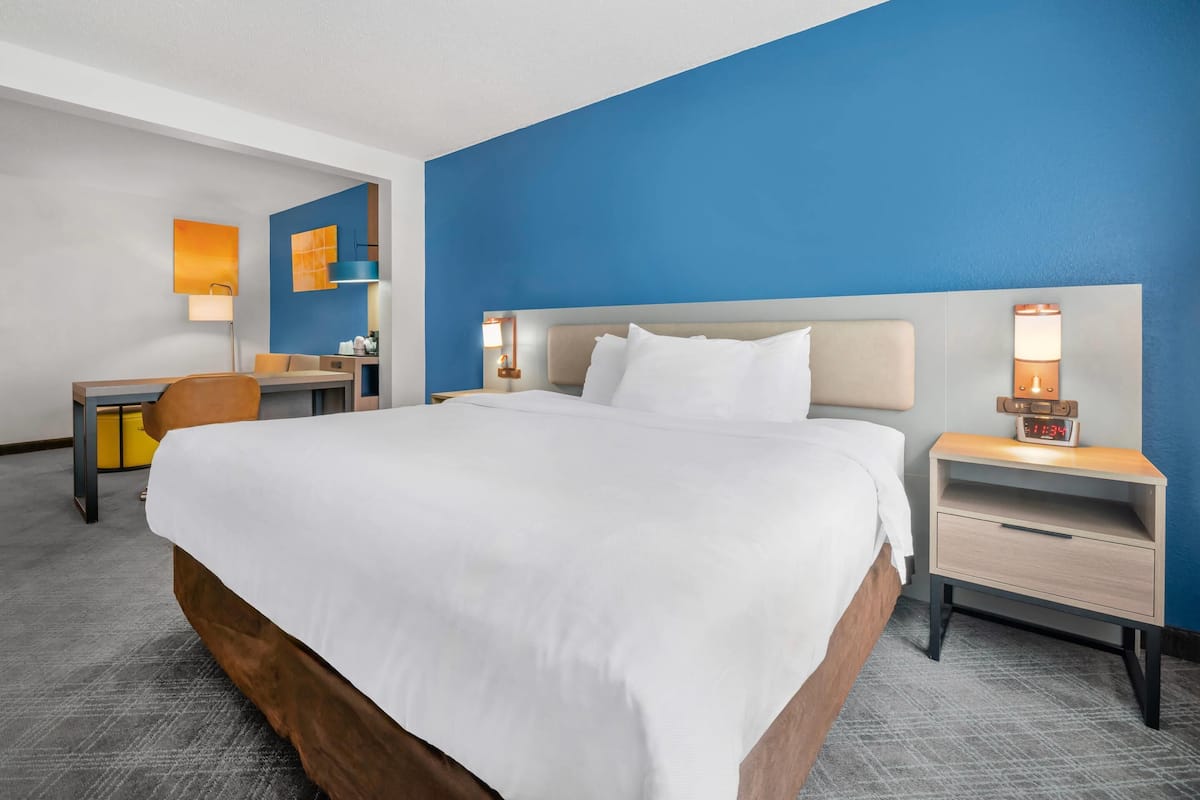 Suite, 1 King Bed with Sofa bed, Accessible, Non Smoking | In-room safe, desk, iron/ironing board, cribs/infant beds