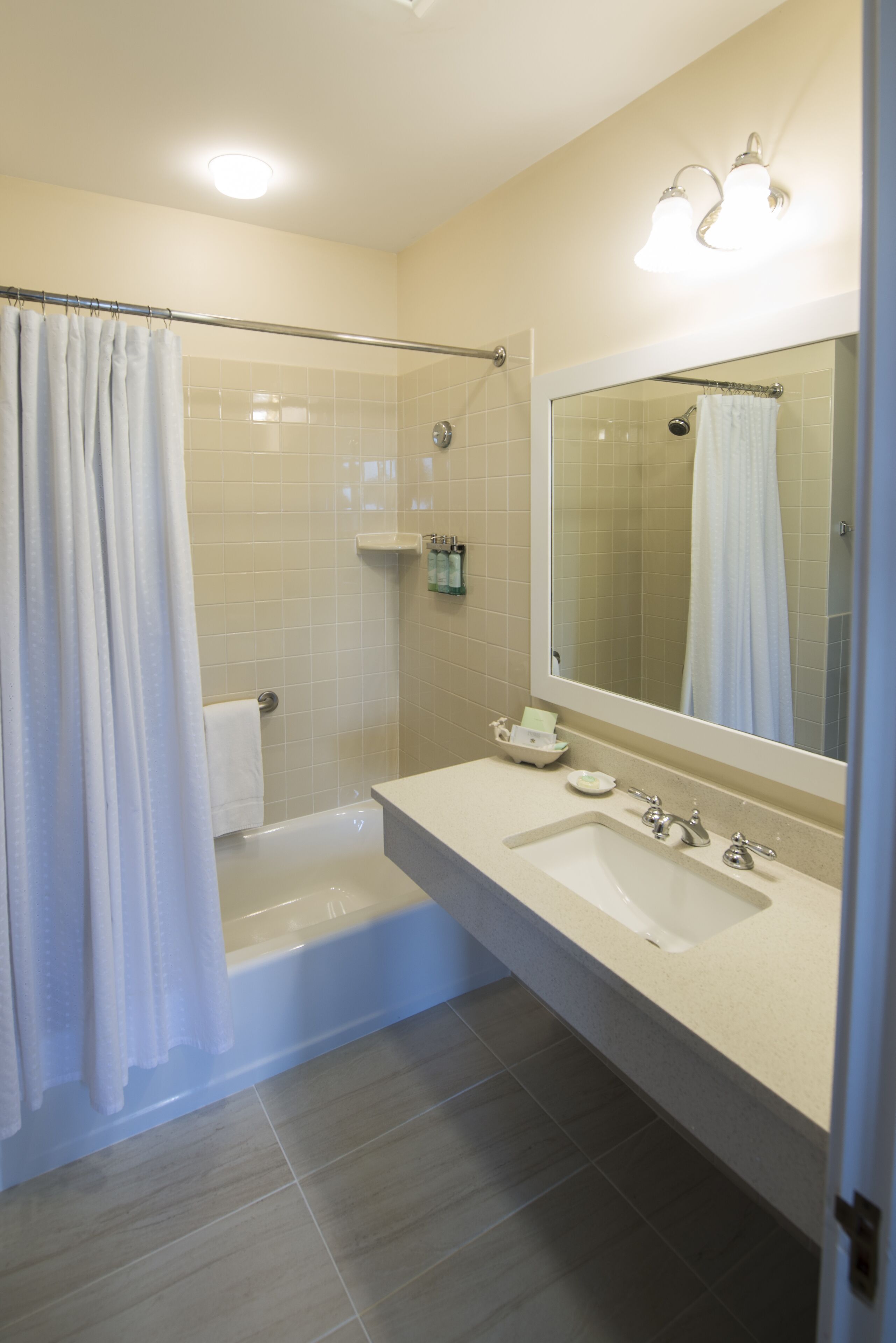 premier double room | bathroom | shower, designer toiletries, hair dryer, bathrobes