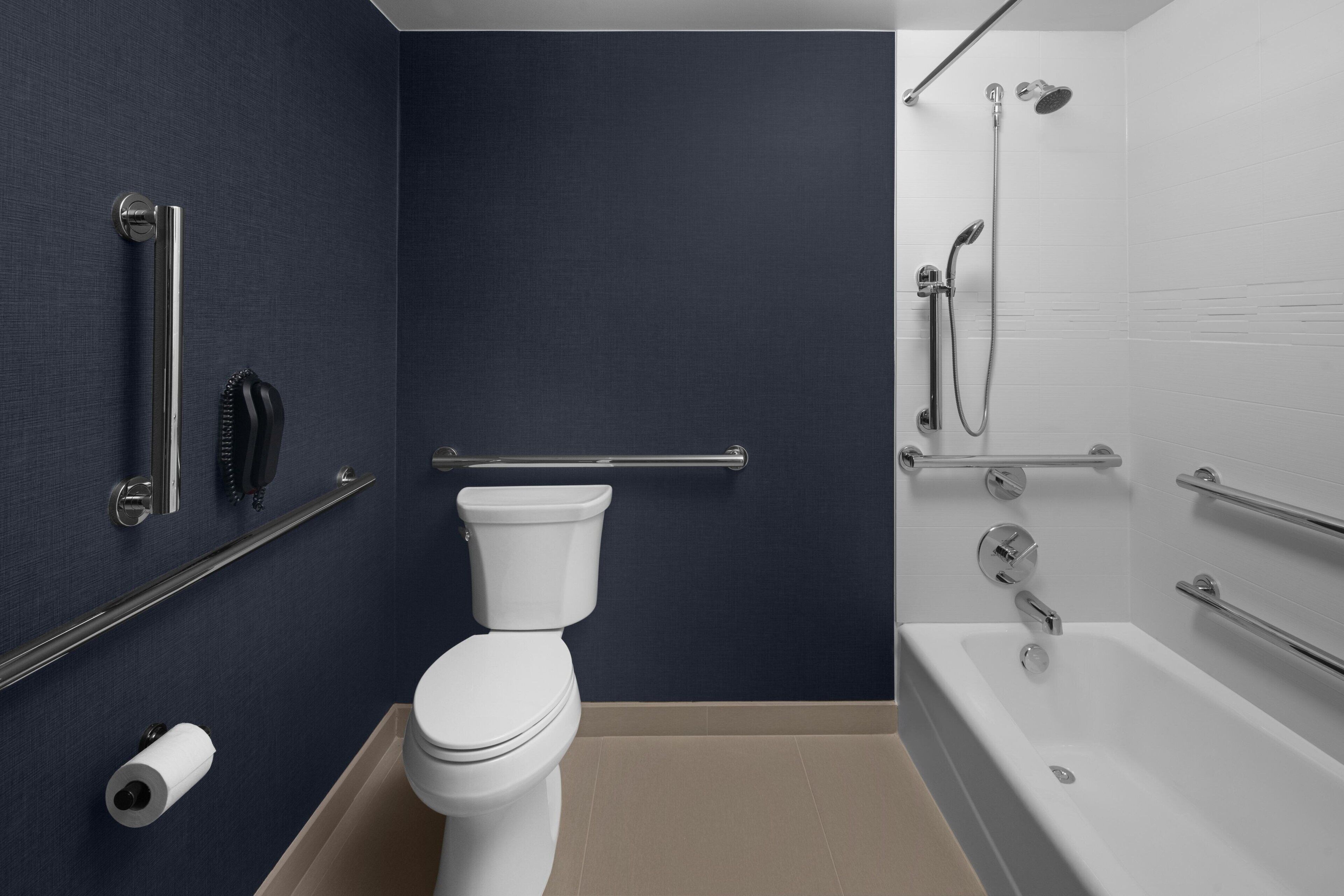 hypo-allergenic bedding, pillow-top beds, in-room safe, desk