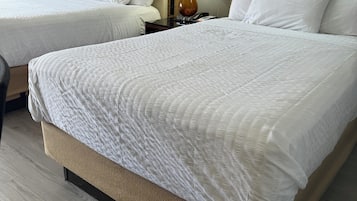 Room, 2 Double Beds, Non Smoking | Desk, blackout drapes, iron/ironing board, free WiFi