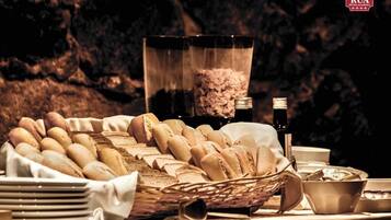 Daily buffet breakfast (EUR 9 per person)