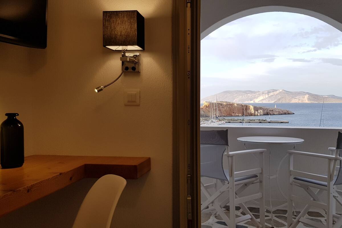 senior studio, sea view (open plan) | view from room