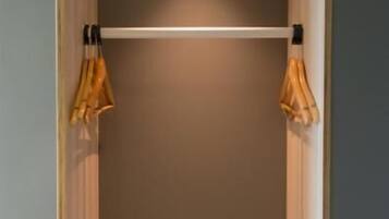 Desk, blackout drapes, free cribs/infant beds, rollaway beds