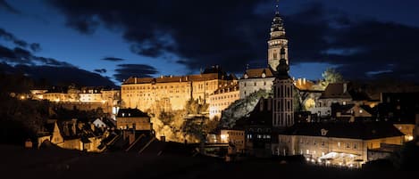 Vue sur la ville depuis l’hébergement