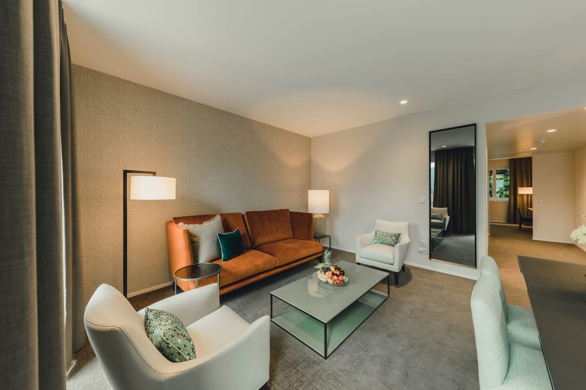 Suite ejecutiva (Boutique) | 1 habitación, ropa de cama de alta calidad, edredón y minibar