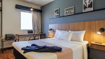 Minibar, in-room safe, desk, blackout curtains