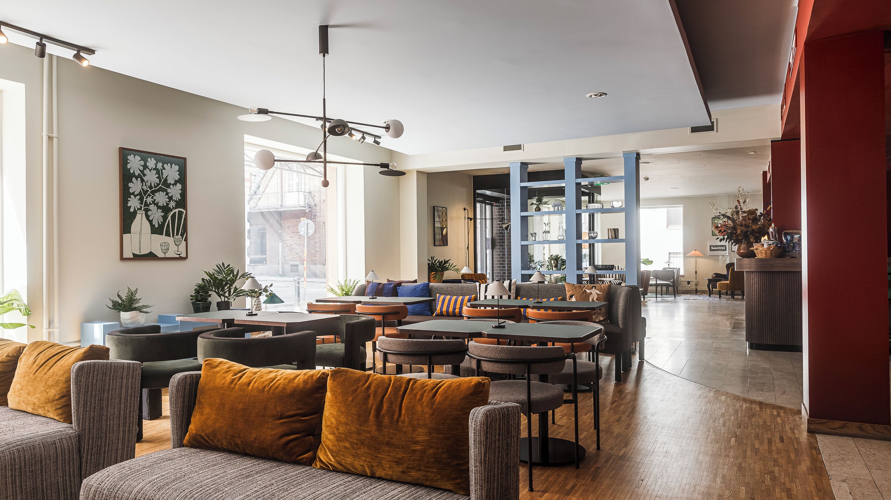 Sittområde i lobbyn