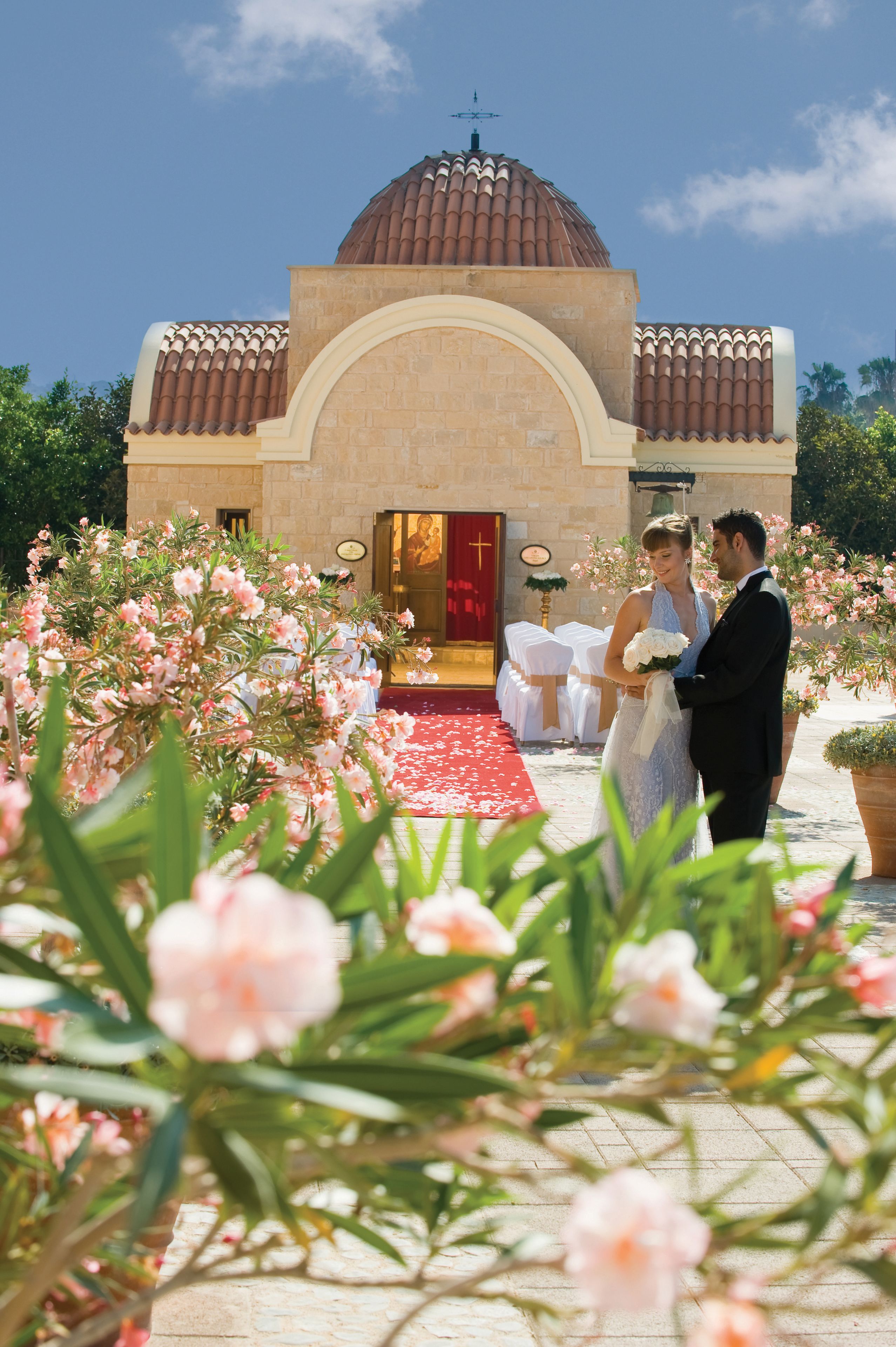 outdoor wedding area