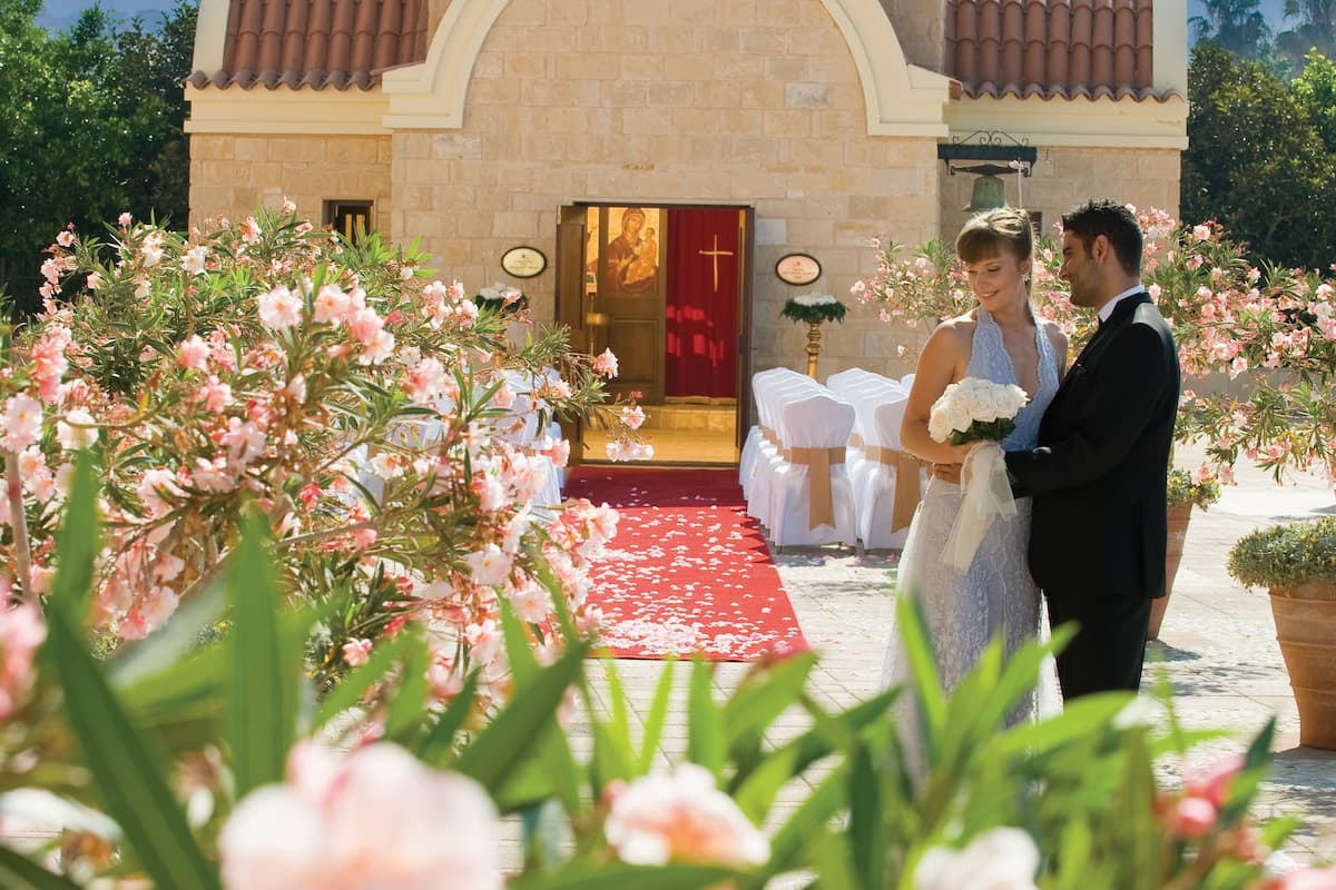 outdoor wedding area