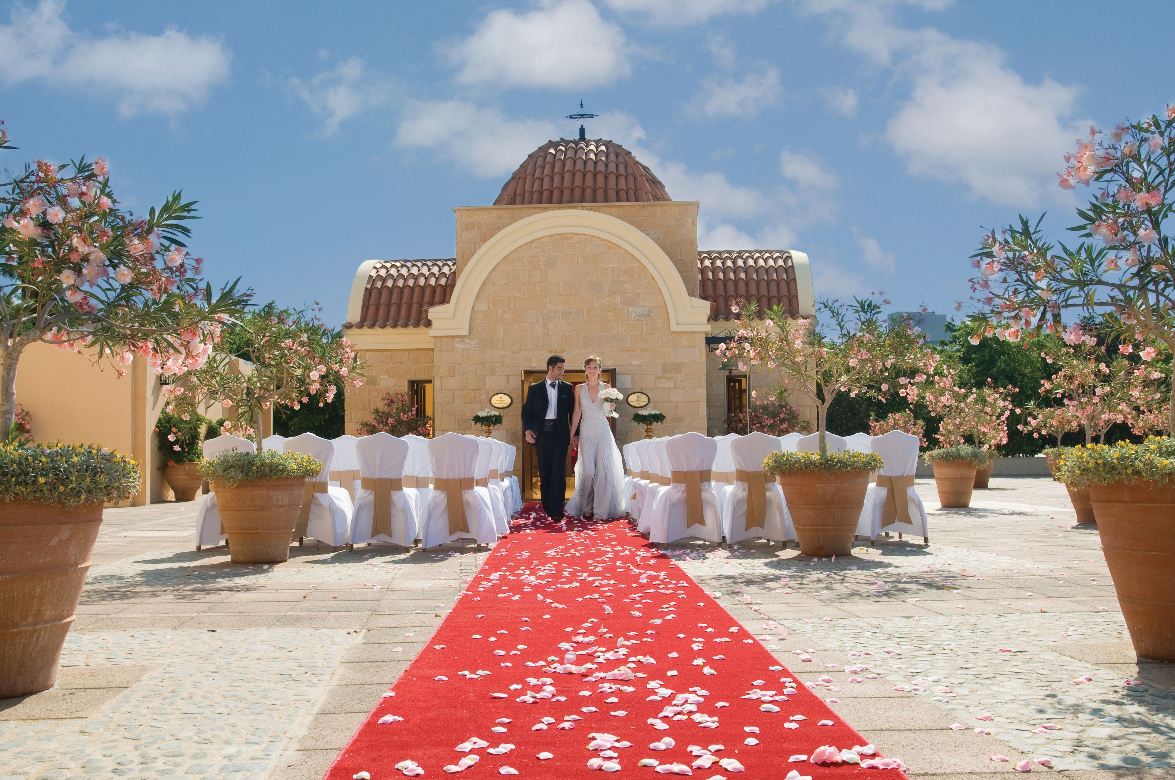 outdoor wedding area