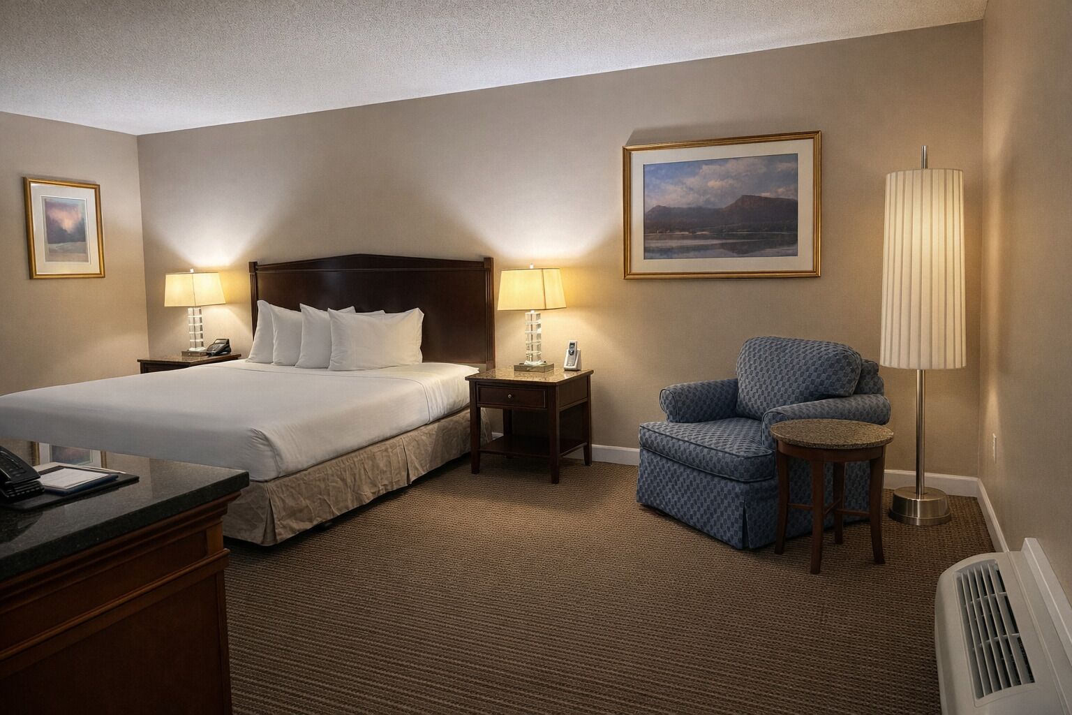 Premium bedding, pillow-top beds, in-room safe, individually decorated