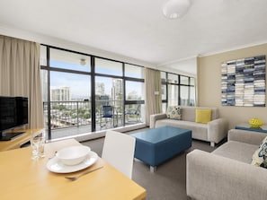 2 bedrooms, in-room safe, soundproofing, iron/ironing board