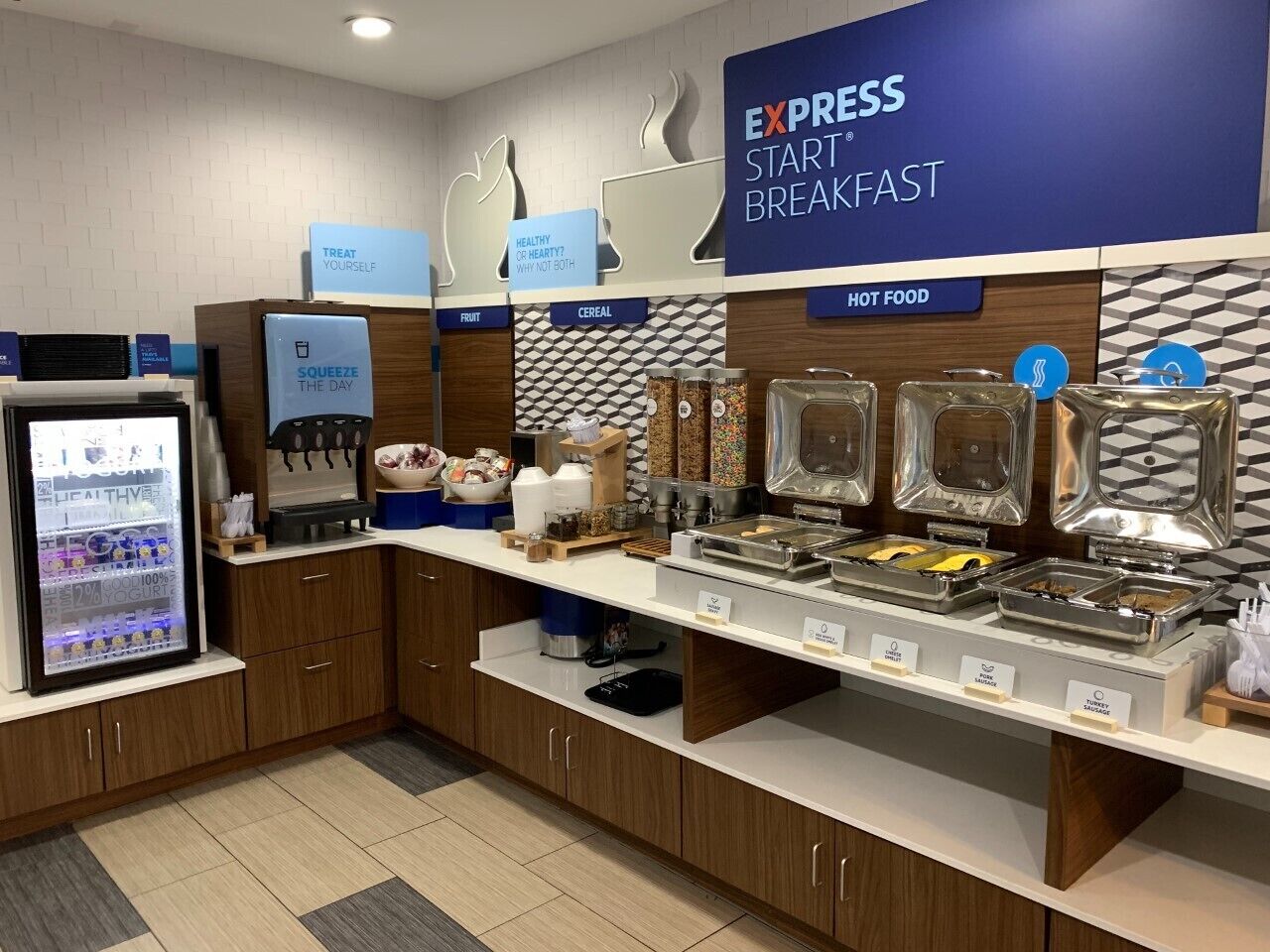 free daily self-service breakfast