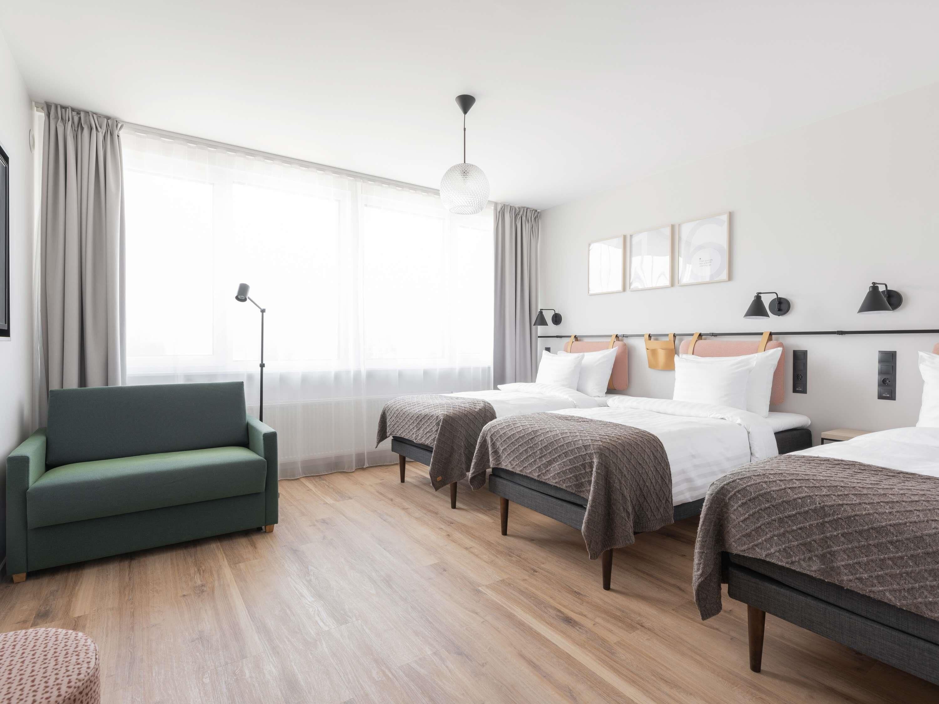 Superior Room, 3 Twin Beds | Desk, laptop workspace, blackout drapes, soundproofing