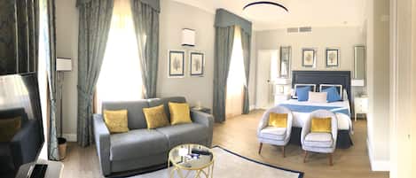 Minibar, in-room safe, desk, laptop workspace