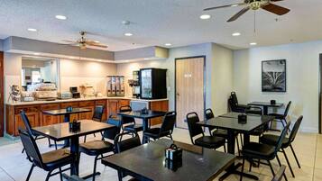 Free daily self-service breakfast