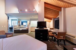 Suite, Multiple Beds, Balcony, Pool View (with Sofabed) | Desk, laptop workspace, iron/ironing board, free cribs/infant beds