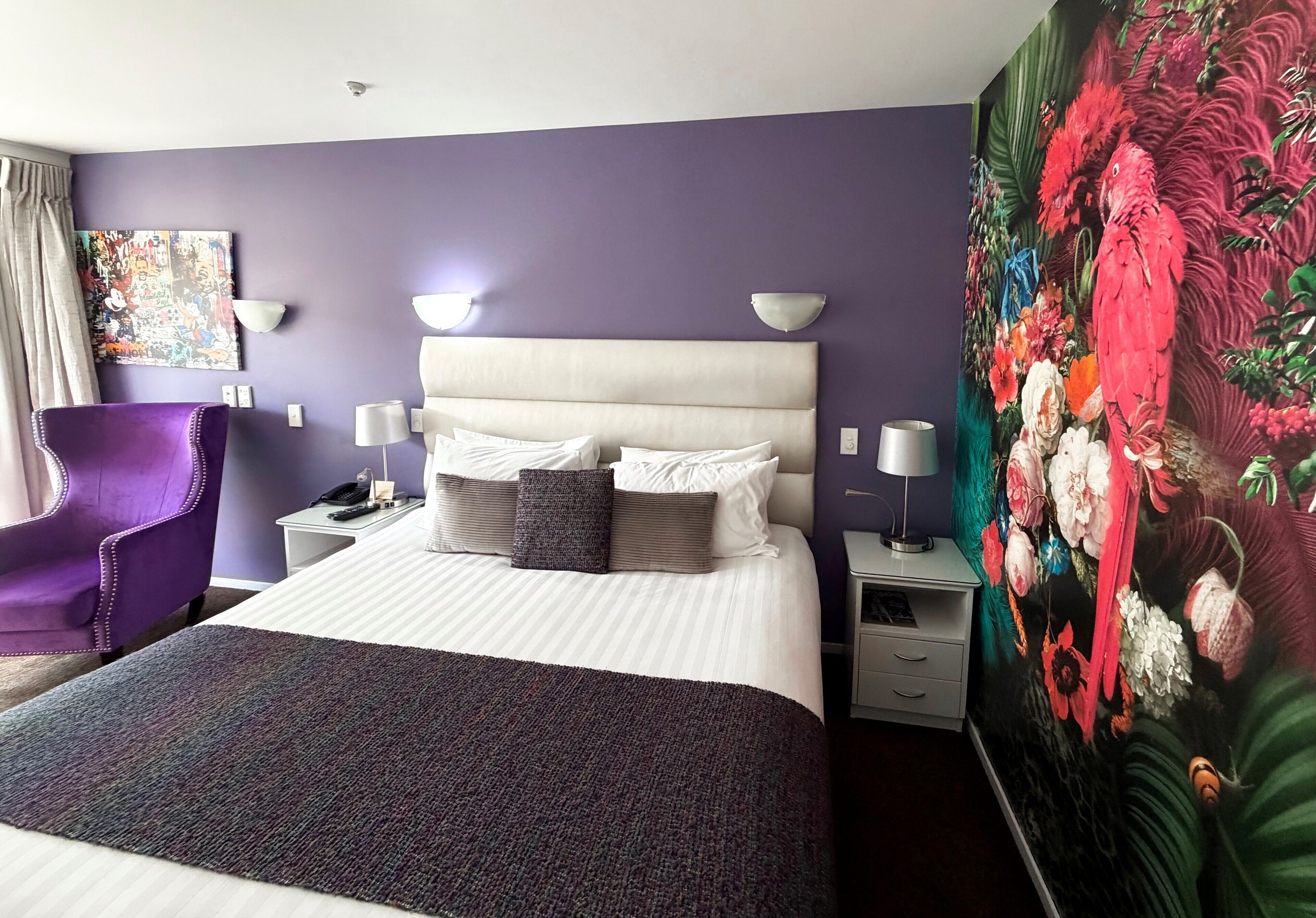 Estudio, accesible para personas con discapacidad, planta baja | Ropa de cama de alta calidad, colchones con acolchado adicional, minibar