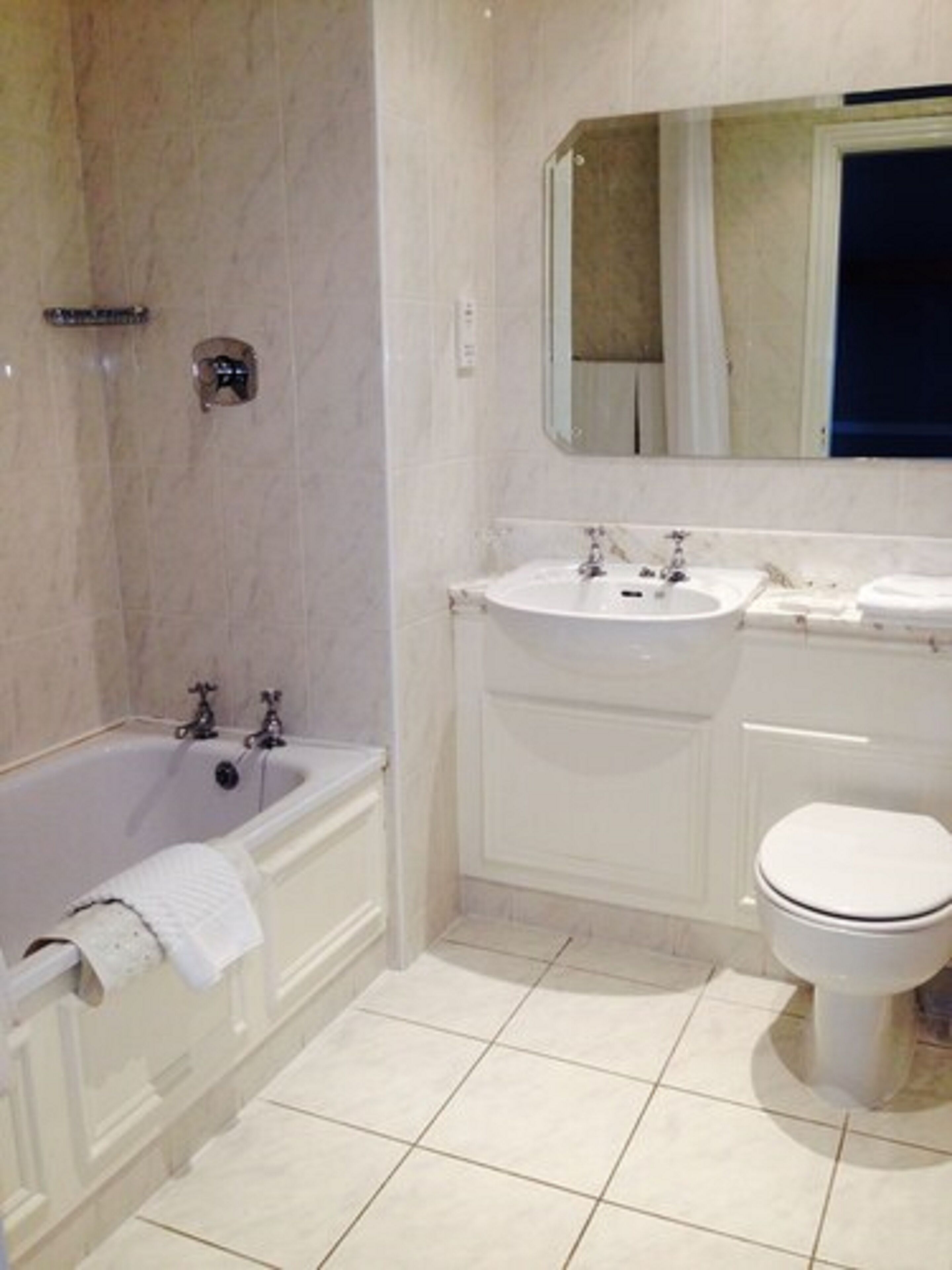 double room | bathroom | hair dryer, towels