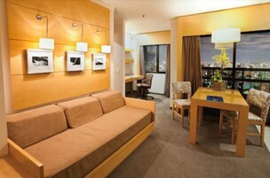 Minibar, in-room safe, desk, blackout curtains