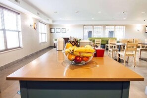 Free daily self-serve breakfast