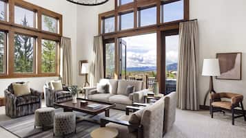 Penthouse, 3 Bedrooms (The Wildflower Residence Plus Den) | Living area | 65-inch Smart TV with digital channels, TV, iPad