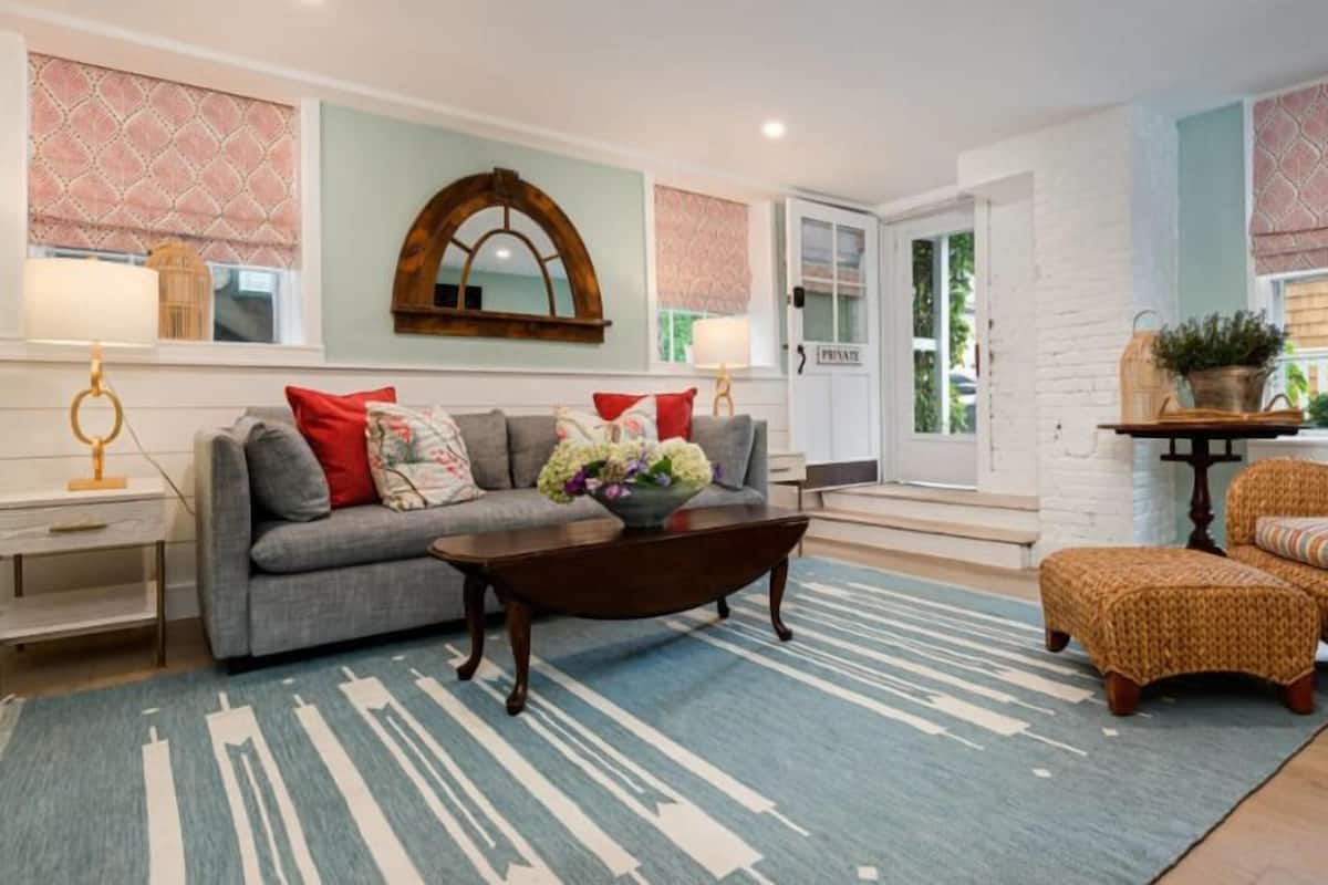 Sherburne Queen Suite with Sleeper Sofa | Living area | Flat-screen TV