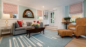 Sherburne Queen Suite with Sleeper Sofa | Living area | Flat-screen TV