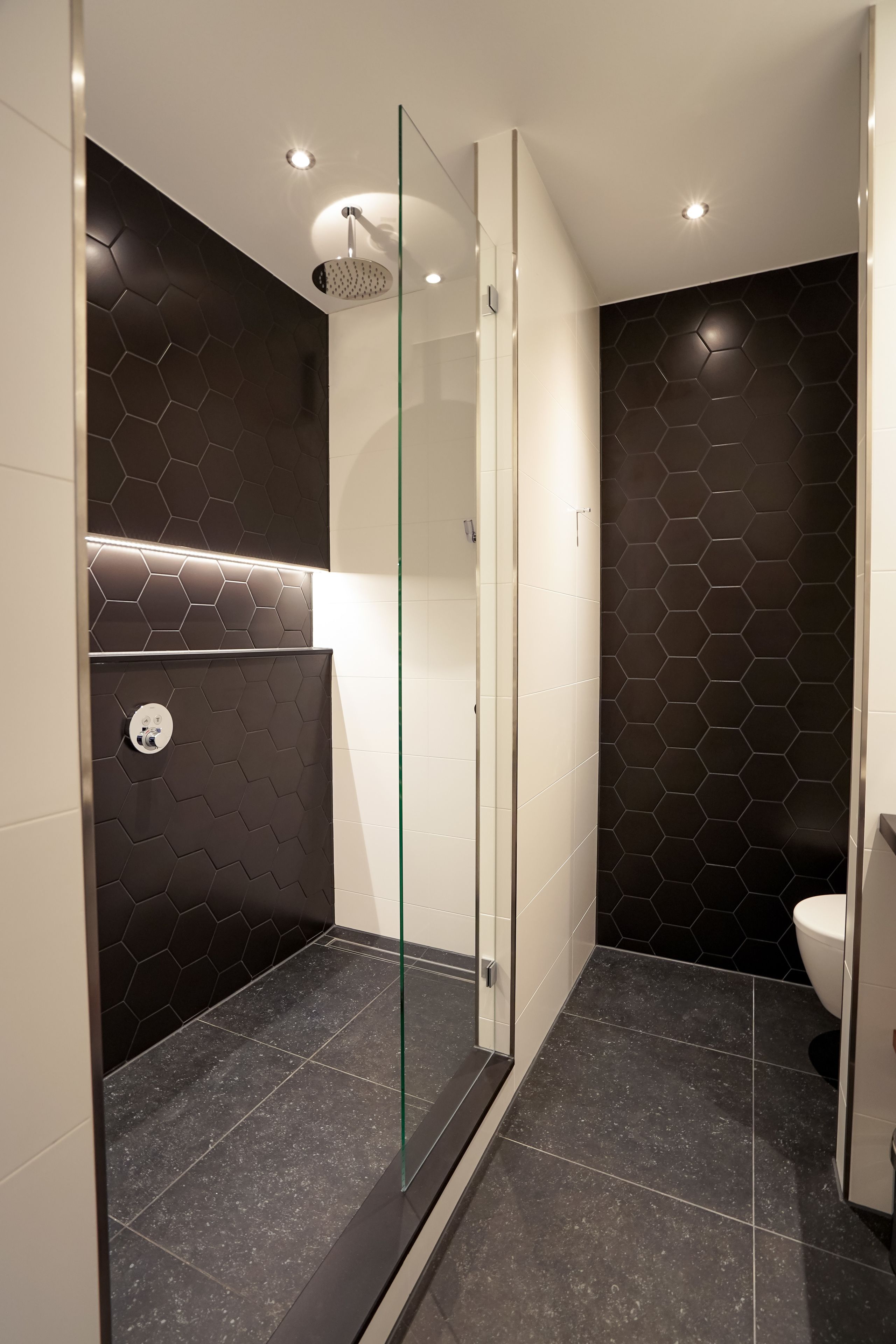 deluxe double room, 1 king bed | bathroom | shower, eco-friendly toiletries, hair dryer, towels