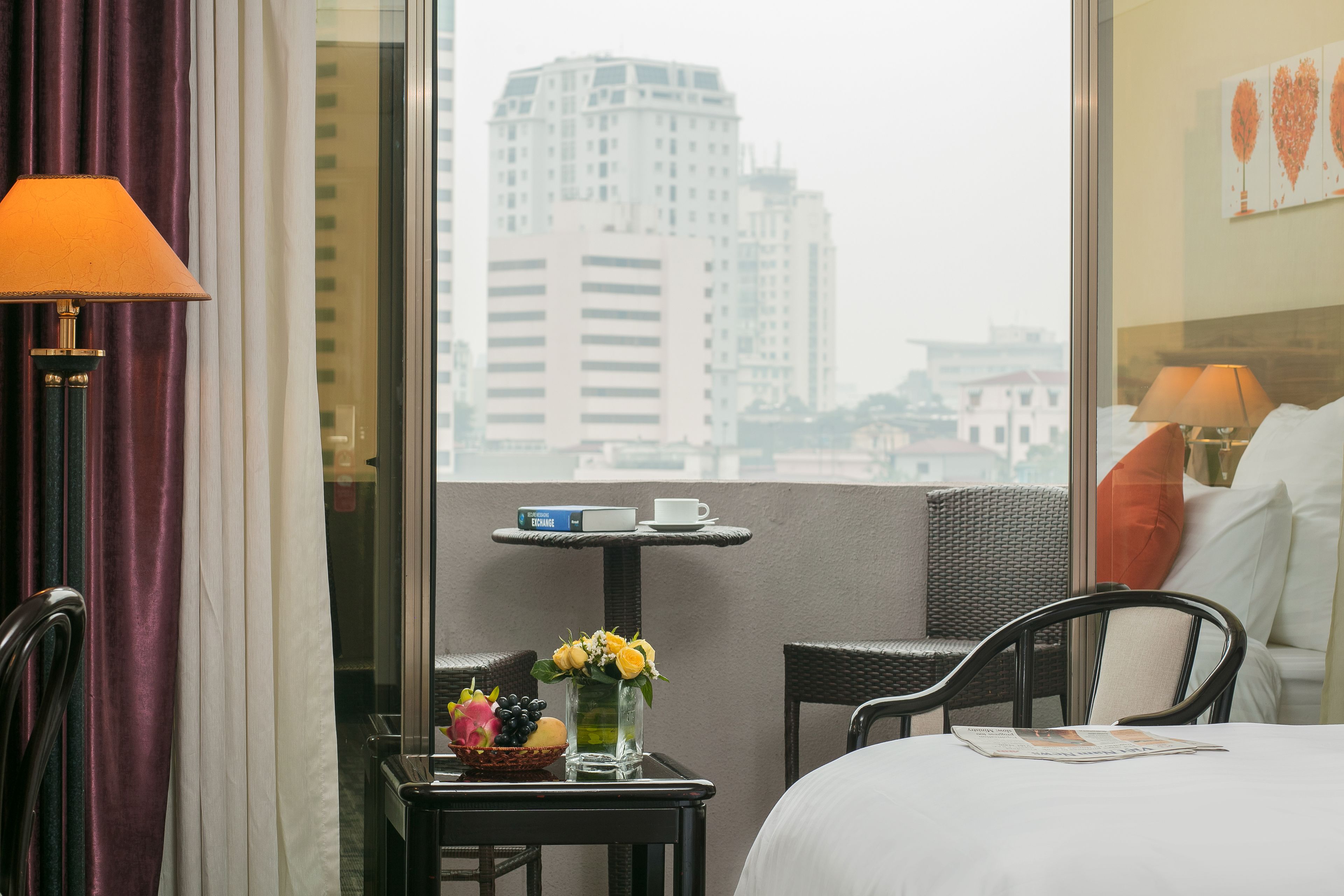 Uitzicht vanuit de kamer