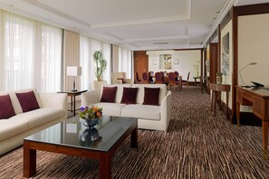 Premium bedding, down comforters, pillowtop beds, minibar