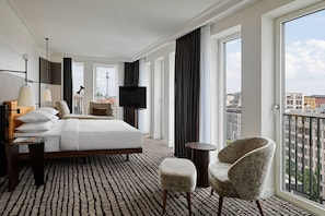 Premium bedding, down duvets, pillow-top beds, in-room safe