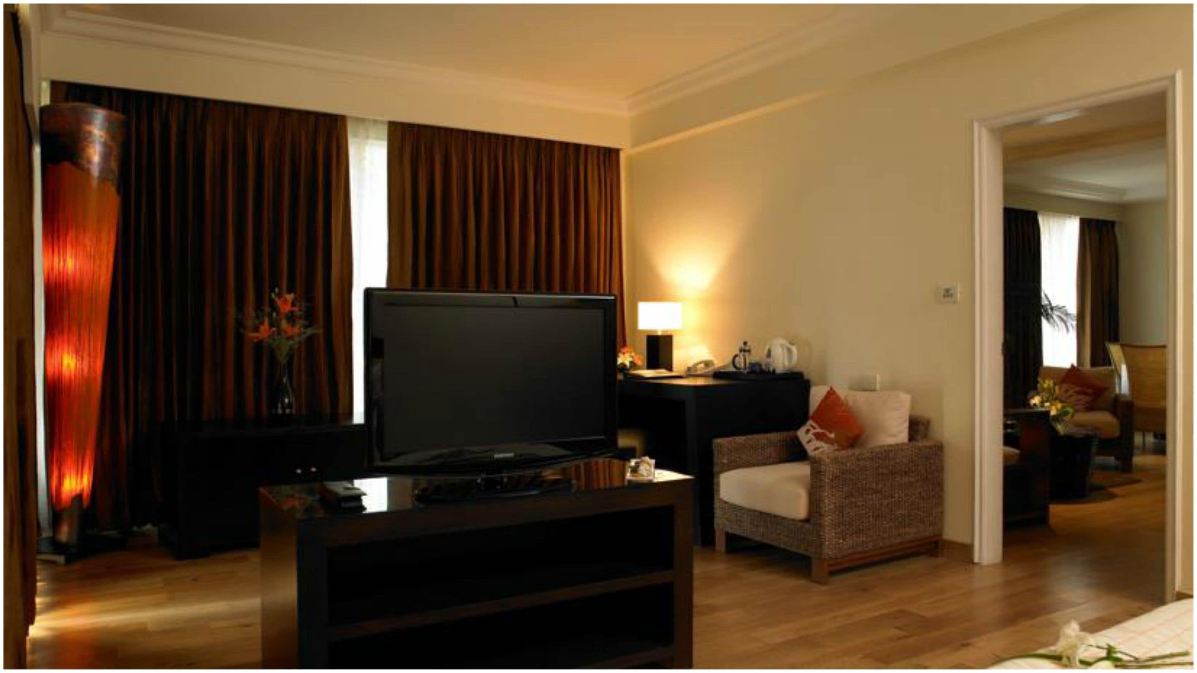 minibar, in-room safe, desk, iron/ironing board