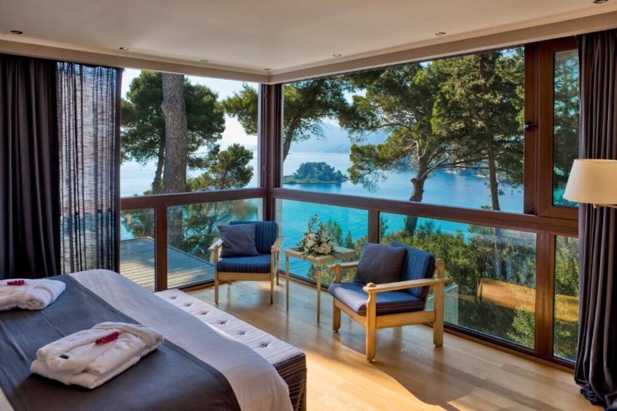 Kalotheatis - 2 Bedroom Bungalow Sea View/ Mouse Island View | Safe på rommet, blendingsgardiner, lydisolert og strykejern/-brett