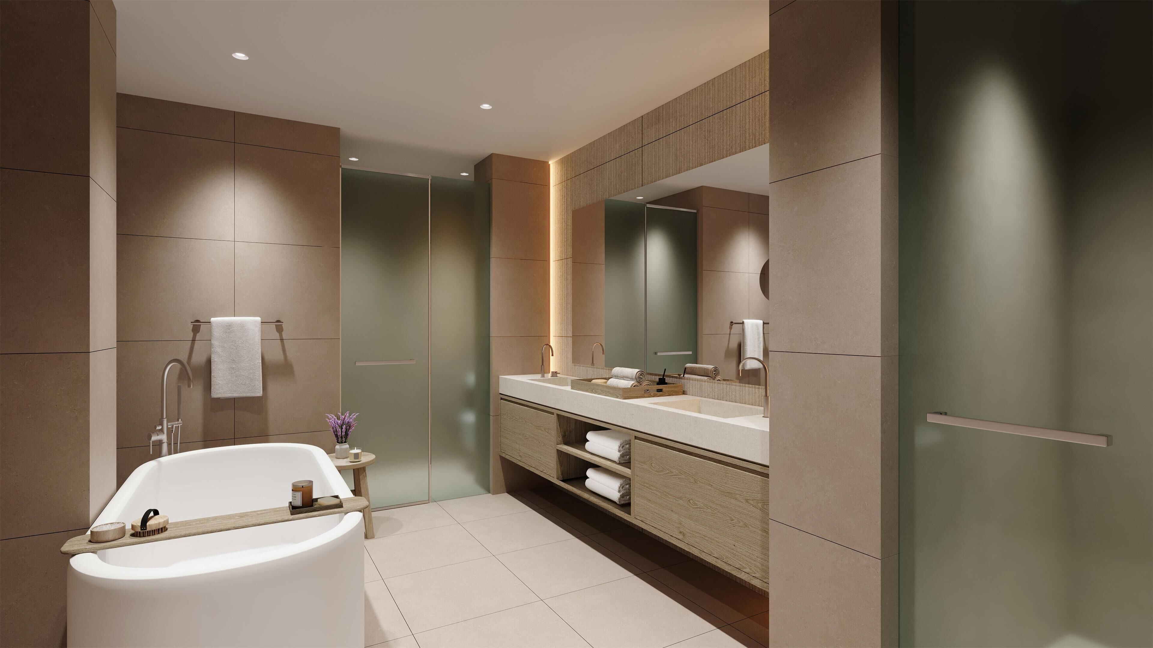 two bedroom bungalow suite with private garden | bathroom | separate bathtub and shower, free toiletries, hair dryer, bathrobes