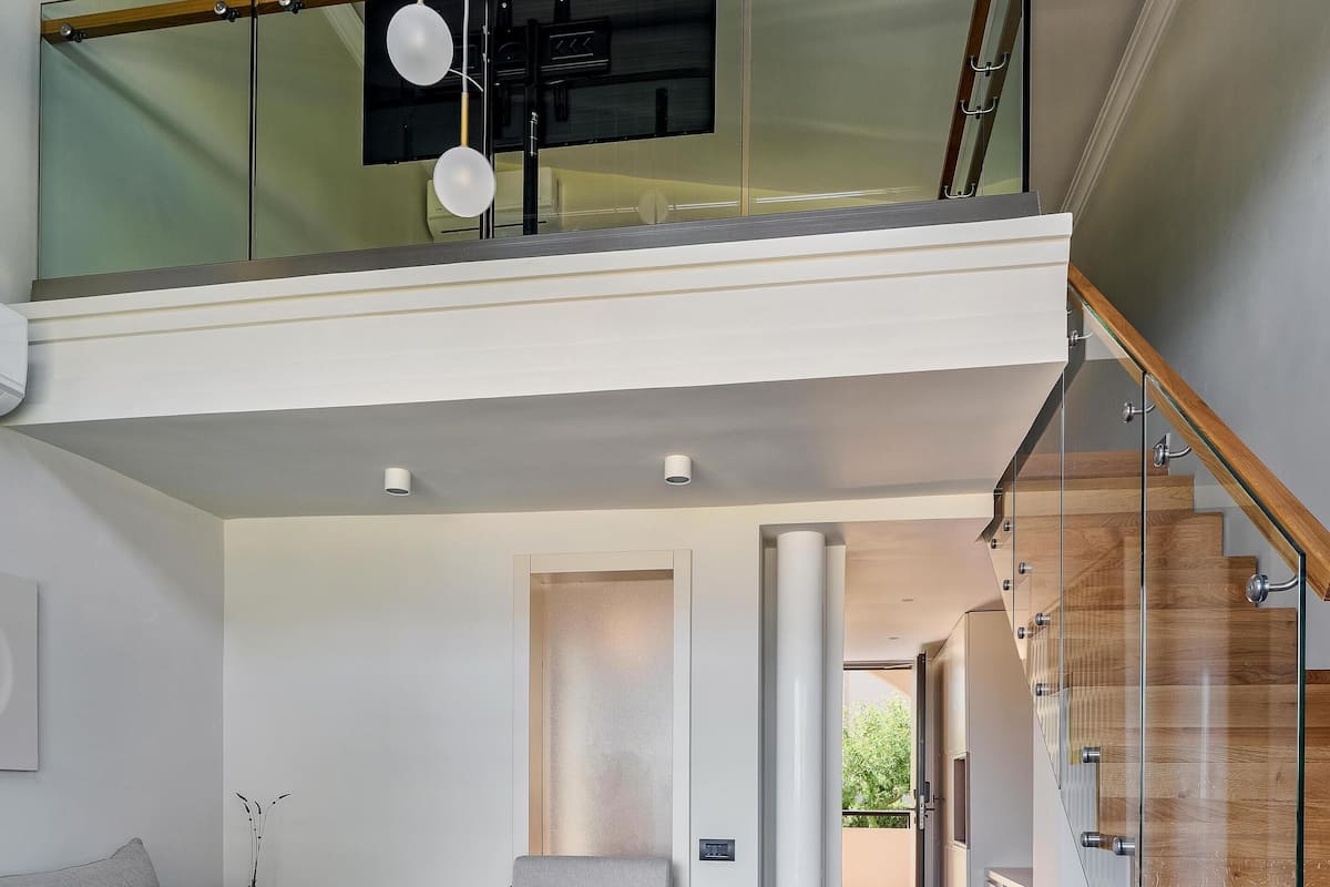 Loft Spa Suite Sea View | Caja de seguridad en la habitación, wifi gratis y ropa de cama