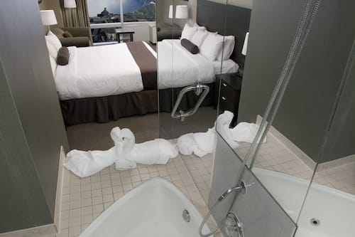 Tower Room Falls View One King Heart-shaped Jacuzzi room | Bathroom