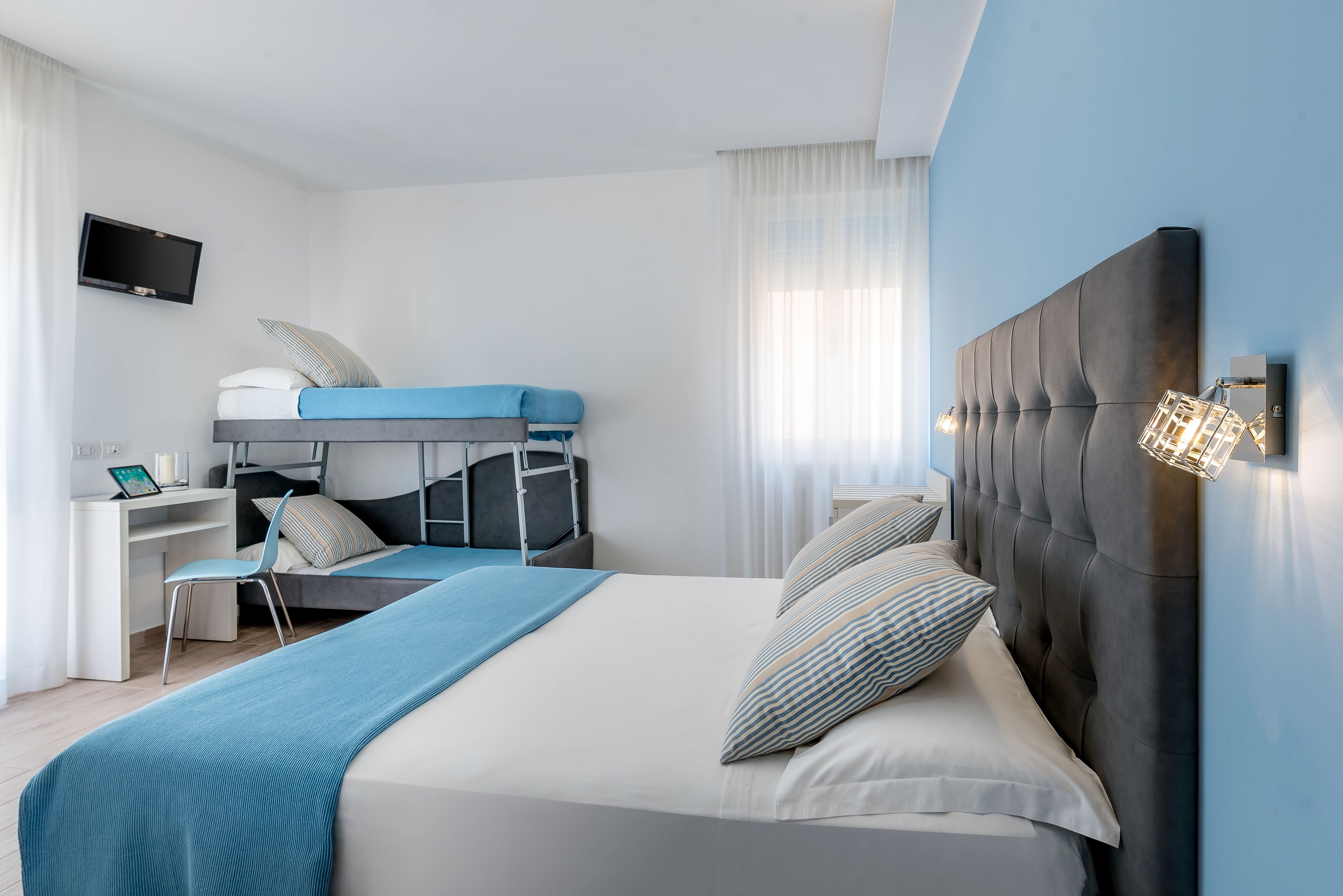 superior quadruple room | 1 bedroom, in-room safe, desk, laptop workspace