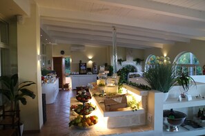 Free daily buffet breakfast