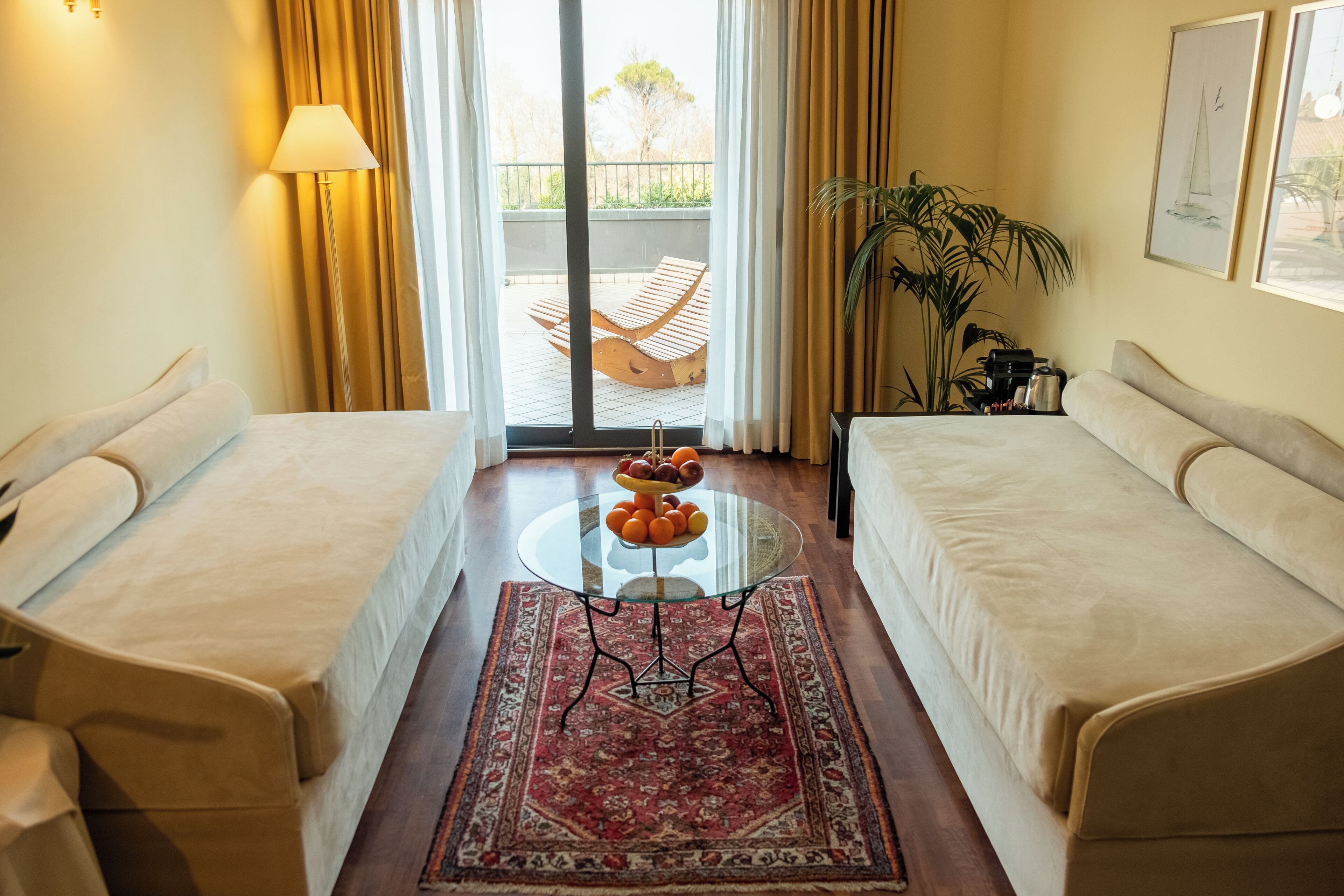 superior suite, 2 bedrooms, lake view | 1 bedroom, down duvets, in-room safe, desk