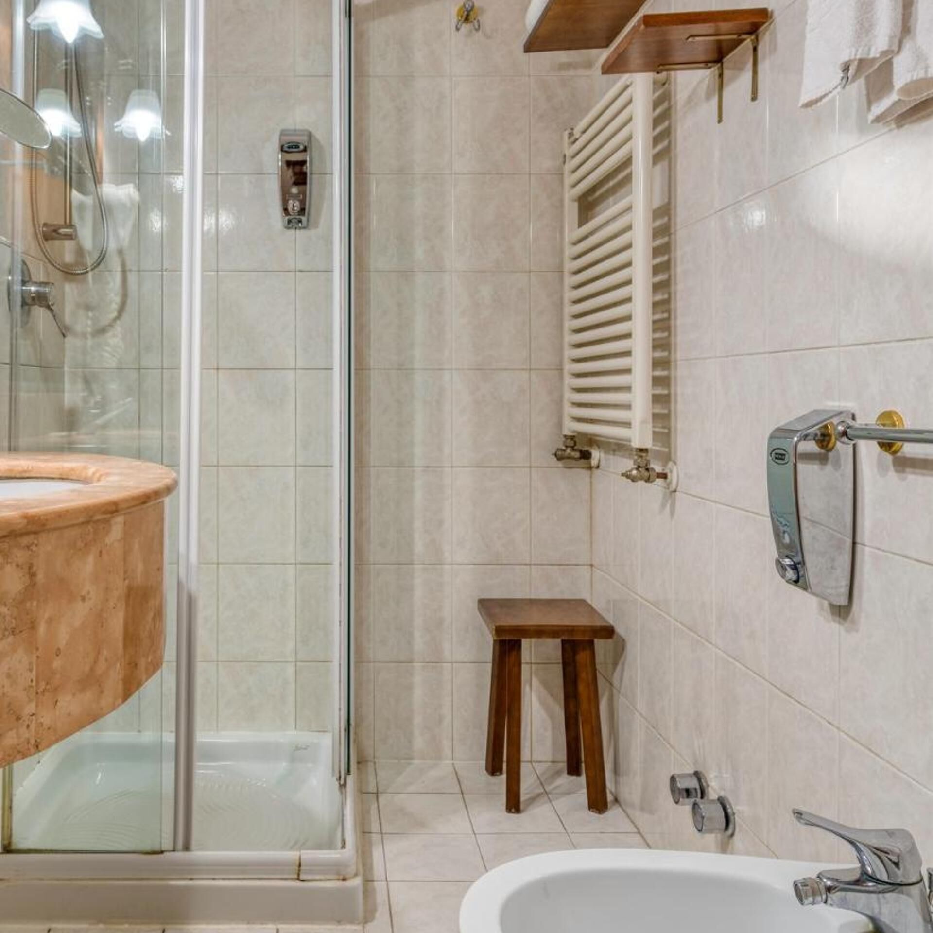 Bathroom | Hair dryer, bidet, towels