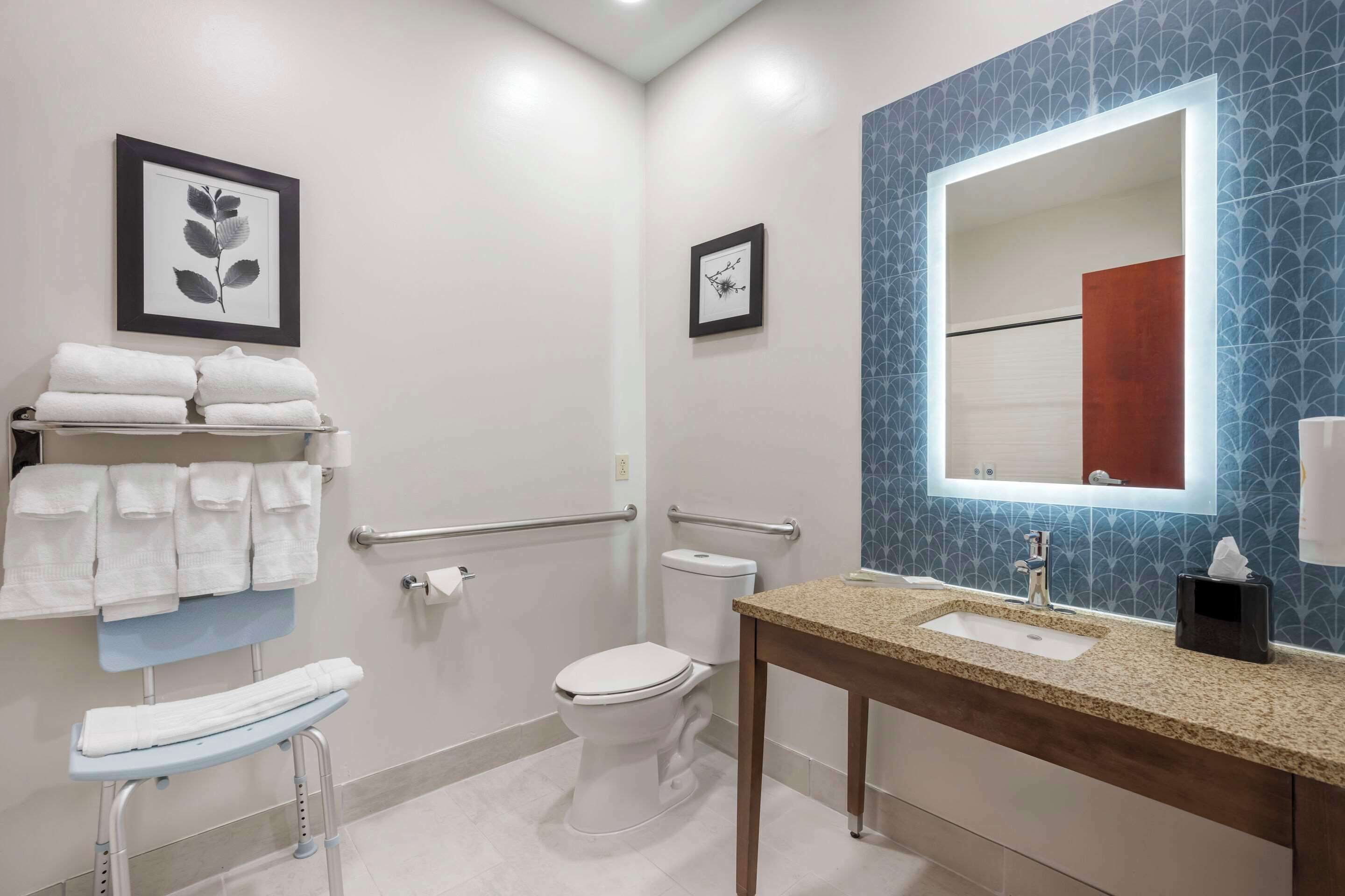 room, 1 king bed, accessible, non smoking | premium bedding, desk, laptop workspace, blackout curtains