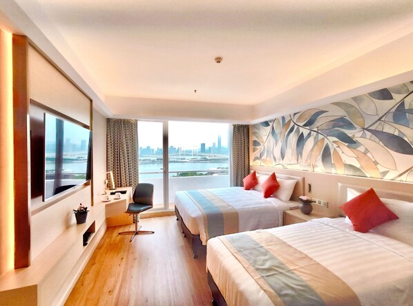 ميني بار وخزنة داخل الغرفة وأسرّة أطفال/رضّع (مجانًا) وواي فاي مجانًا