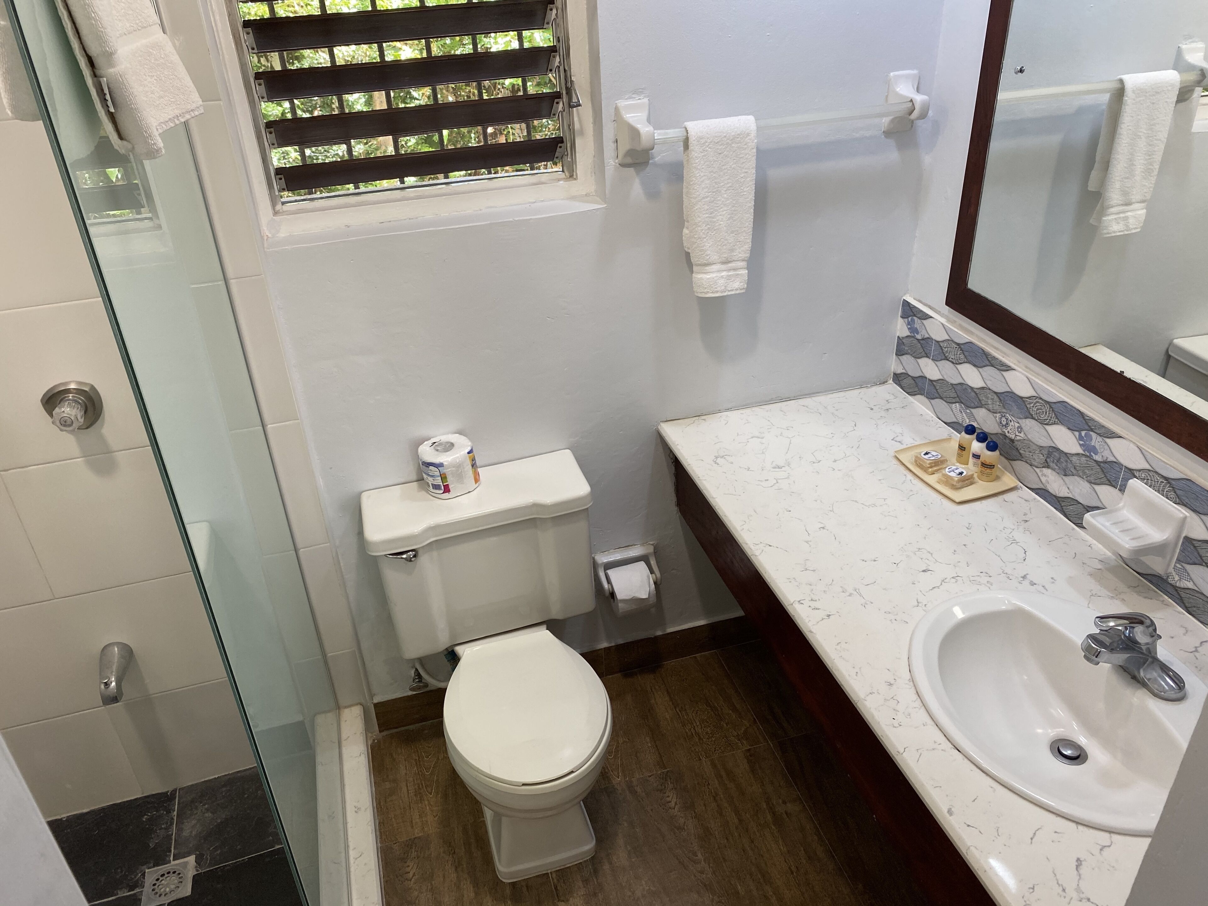 deluxe room | bathroom | free toiletries, towels